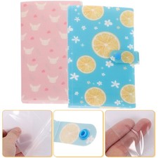  2 Pcs Nail Display Book Sticker Organizer Album Reusable Storage