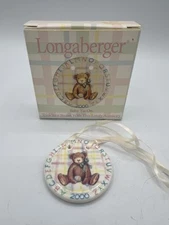 👶 Longaberger 2000 Baby Tie-On – Basket Accessory – EUC