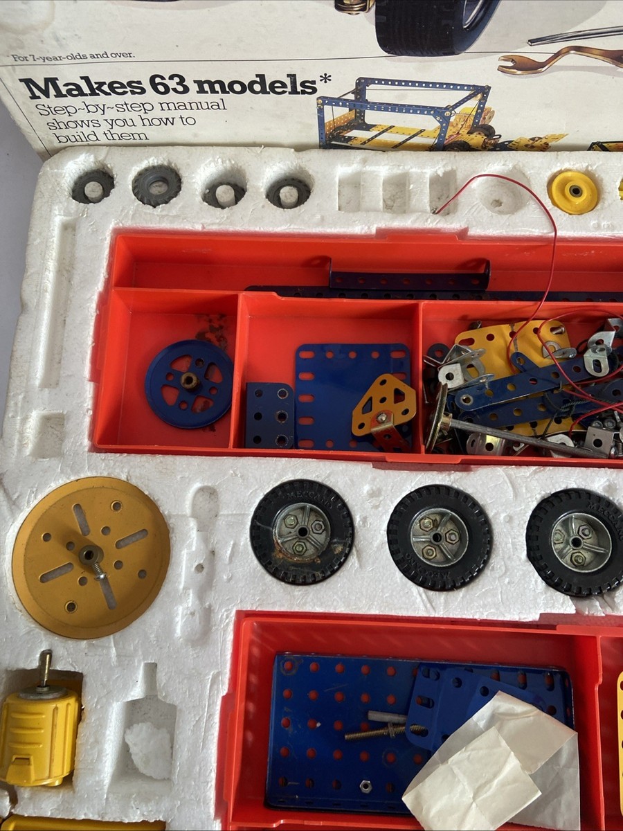 MECCANO n °100a bleu et or 12 longrines dont 9 sous emballage lot 57