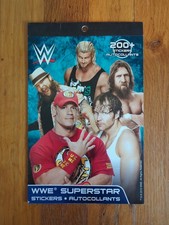 NEW WWE Superstar 200 Stickers Book Sheet Cena Ambrose Bryan Wyatt WWF NXT AEW