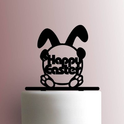Frohe Osterhase - Acryl Cake Topper