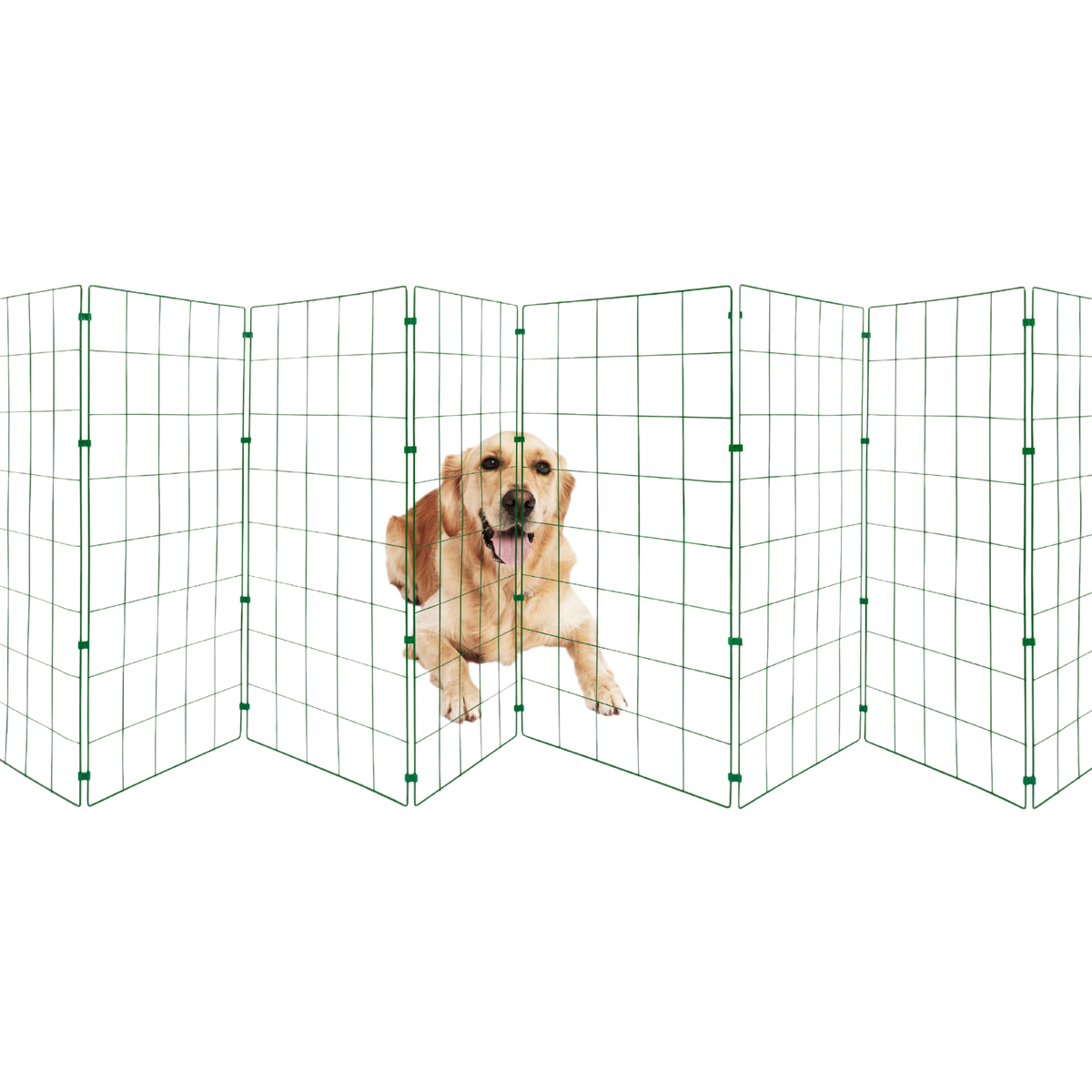 Dog Fence Foldable Barrier Expanding Garden Fencing Kit Various