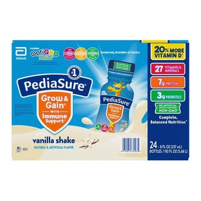 PediaSure with OptiGRO Plus  Kids Vanilla Shake, 8 fl oz, 24-count
