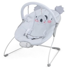 Portable Baby Bouncer Infant Rocker Seat with Detachable Toy Bar-Gray - Color: G