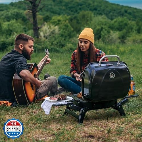 Royal Gourmet GT2005 2 Burner Portable Propane Gas Grill with Fol