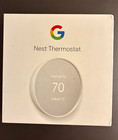 Google Nest Thermostat GA01334-US Wi-Fi Touch White w/ Trim Plate Hardware — photo 1