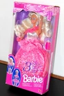 Vintage 1990s Barbie 3 Looks Doll NRFB Pink Dress Mattel Original Box