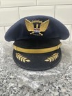 Vintage United Airlines Pilots Captains Hat Cap with United Pin
