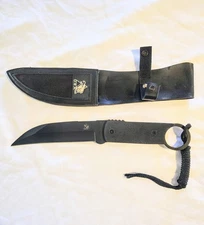 12" USA  Military Tactical Survival Fixed Blade Combat Hunting Knife W/Sheath