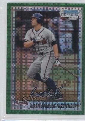 2010 Bowman Chrome Retail Green X-Fractor Riaan Spanjer-Furstenburg #BCP126 t1e