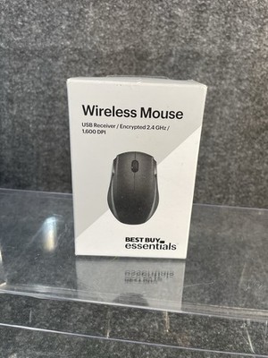 Best Buy essentials- Wireless Optical Standard Ambidextrous Mouse with USB ...