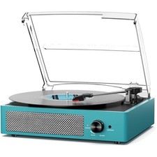 Retro LP Turntable with 3 Speeds and Bluetooth - An Elegant Music Experience