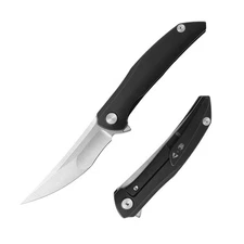 CMB Made Knives CMB Sasori Belt Satin M390 Steel Hollow Grindin Blade 6AL4V T...
