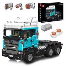 Mould King 13203 Trailer Truck Remote Control Vehicle Building Block Motor Toy