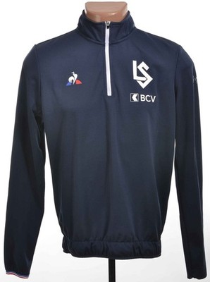 LAUSANNE SPORT SCHWEIZ 2018/2019 FUSSBALL 1/4 ZIP TRAINING TOP LE COQ S
