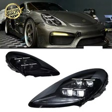 For Porsche Cayman Boxster 718 LED Matrix Headlight Assembly 2016-2024 Modified