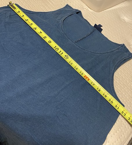 J.Jill Pure Jill Dress XL Petite Sleeveless Midi Blue Jersey Asymmetrical NEW - Picture 10 of 10