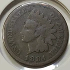 1884 Indian Head Cent - G **Low Mintage: 23,261,742**
