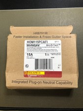 NEW  SQUARE D HOMELINE HOM115PCAFI 15A PLUG ON NEUTRAL AFCI Circuit Breaker