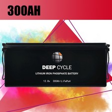 12V 300AH LiFePO4 Battery Lithium Campervan Motorhome Emergency Packup Power UK