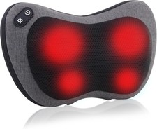 Shiatsu Neck and Back Massager with Heat - Deep Tissue Massage Pillow for Neck,
