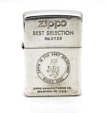 Zippo Best Selection Serial Number Logo Engraved Oil Lighter Made in 2002