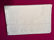 Drap ancien jours Venise pur coton blanc  larg  220  x 300 cm  réf S2