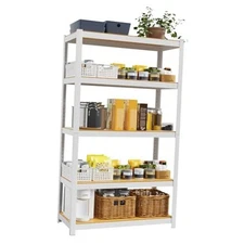 Closet Storage Shelves,5 Tier White Metal Storage 36" W x 16" D x 72" H