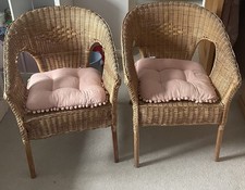 Pair Of Wicker / Rattan Chairs