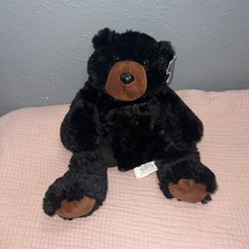 nwt black bear plush backpack furry friends woodland creatures
