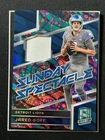 2024 Panini Spectra Sunday Spectacle Psychedelic Patch Jared Goff 1/5 SSP HD