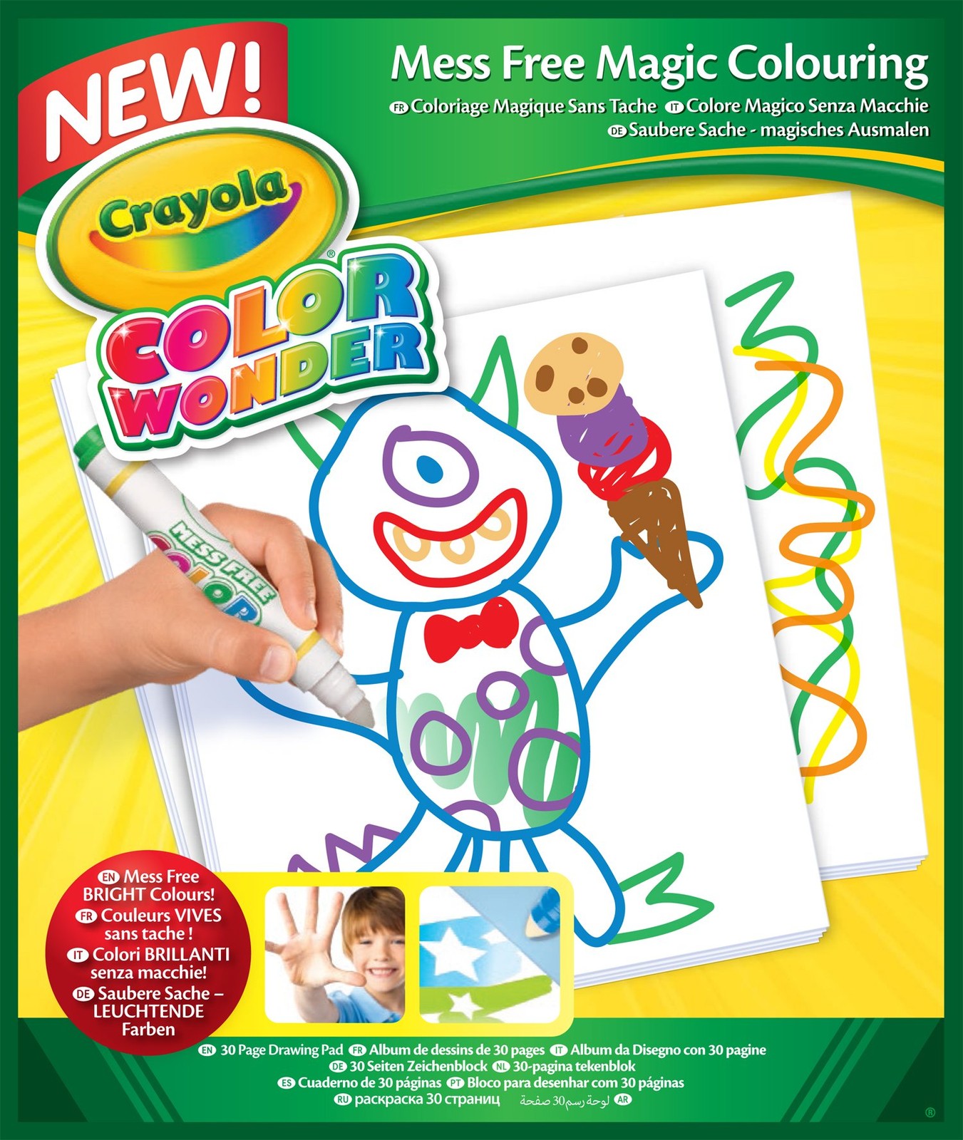 Crayola Color Wonder, Mess Free Coloring Pad, Refill Paper, 