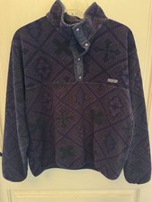 Patagonia Synchilla Snap-T Vintage Geometric Print Fleece Small Medium