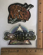 Vintage 1998 Lot 2 WCW NWO Wrestling Prism Decal Sticker Kevin Nash Scott Hall