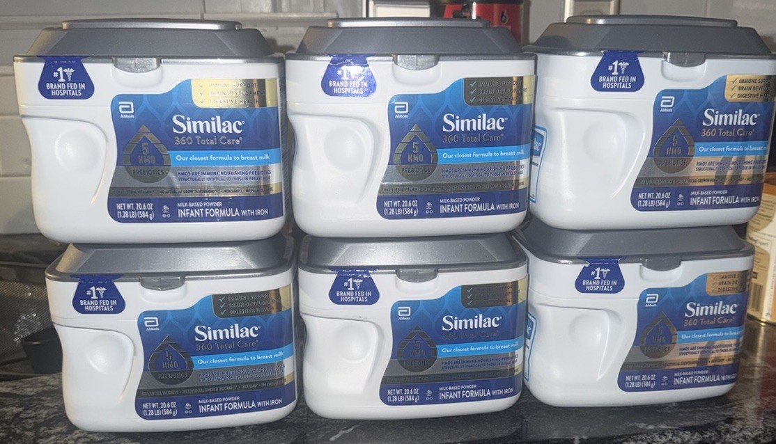 SIMILAC 360 Total Care Infant Formula Powder 20.6 oz X 6 Exp