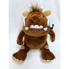 Kids Preferred Gruffalo Plush Brown Monster Stuffed 8" Orange Eyes Sitting 2011