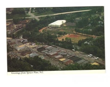 Greetings from Spruce Pine NC vintage postcard unposted