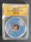 1965 SILVER 10 CENTS ANACS GRADED MS62 CANADIAN DIME
