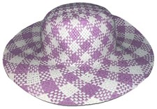 JANIE and JACK Gingham Straw Sun Hat Size 12-24 Months New/WT See All Photos