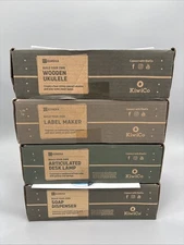 Kiwi Co STEM Kits EUREKA Ukulele Label Maker, Lamp, Soap Dispenser NEW Lot of 4