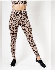 NWT  IVL Collective Into The Wild Women  s Leggings Leopard Print Sz 2