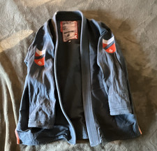 Hyperfly Hyperlyte Grappling Kimono BJJ Gi top only Adult Unisex A2 Blue/Teal