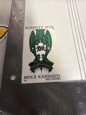 Schmitt Stix Bryce Kanights Rare White 80's GB7a Vintage Skateboarding STICKER