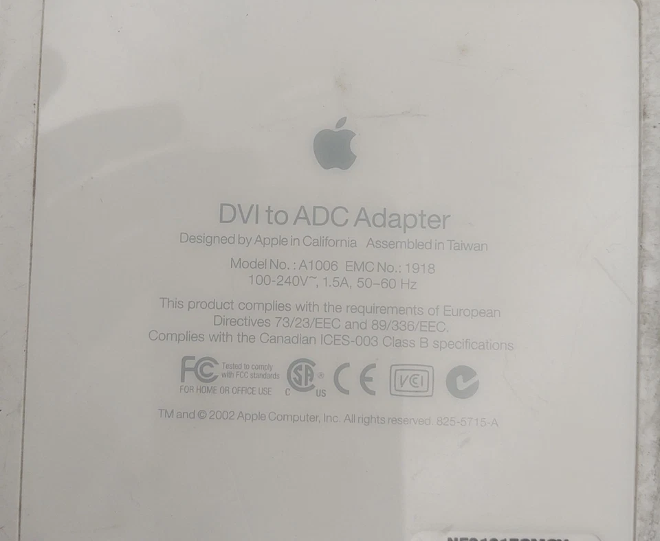 APPLE A1006 DVI TO ADC ADAPTER - FAST SHIPPING - Image 4 of 4