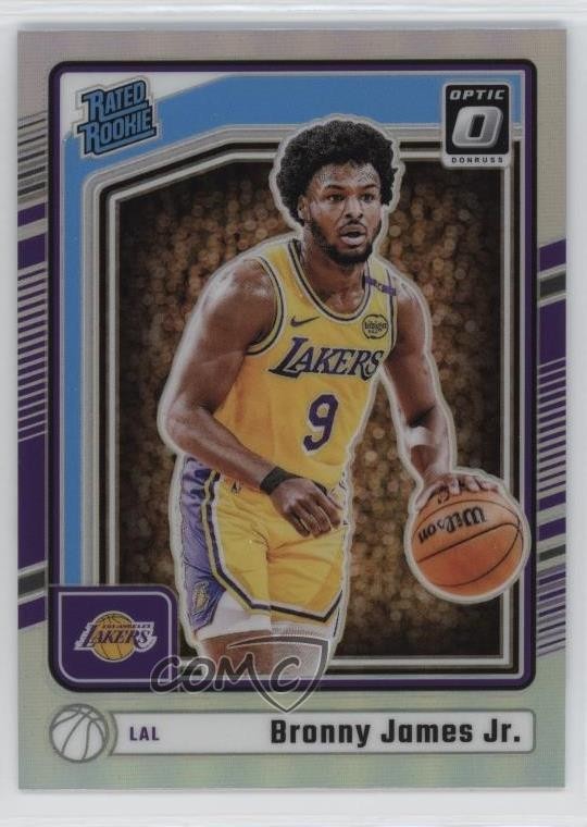 2024 Panini Donruss Optic Rated Holo Prizm Bronny James Jr #282 Rookie RC 09vk