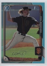 2015 Bowman Draft Chrome Sky Blue Refractor Phil Bickford #129 1tr