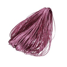 100m Hair Strings for Braids Hair Braiding String Rose Red/Silver Tone