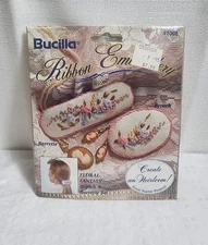 Bucilla Floral Fantasy Ribbon Embroidery Kit NEW (A10)