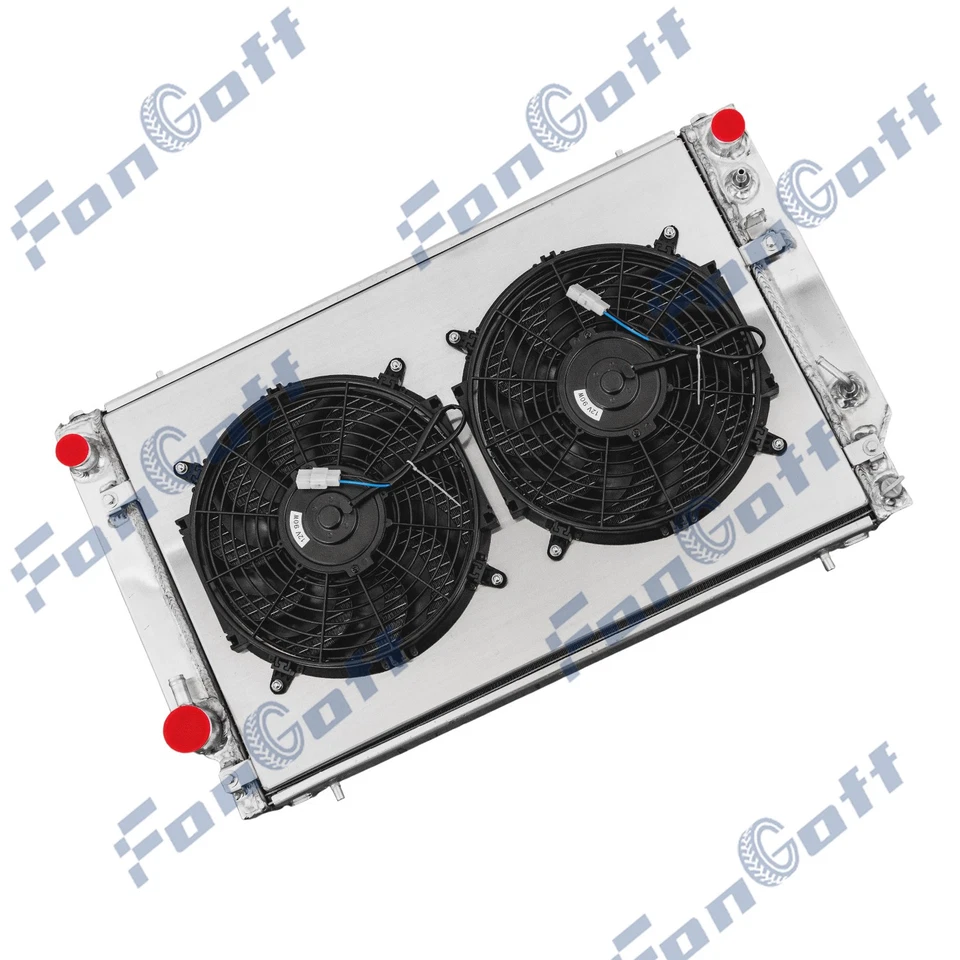 4 Row Radiator Shroud Fan For 1976-1996 79 JAGUAR XJS XJ12 V12 5.3L 6.0L AT - Image 4 of 4