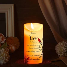 Memorial Candles Memorial Gifts LED Flameless Cardinal Candles for Loss of Loved